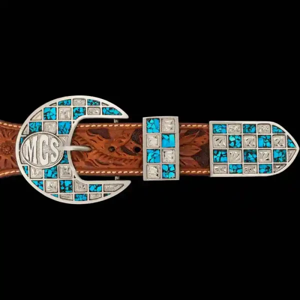 Topanga Custom Three Piece Buckle Set
